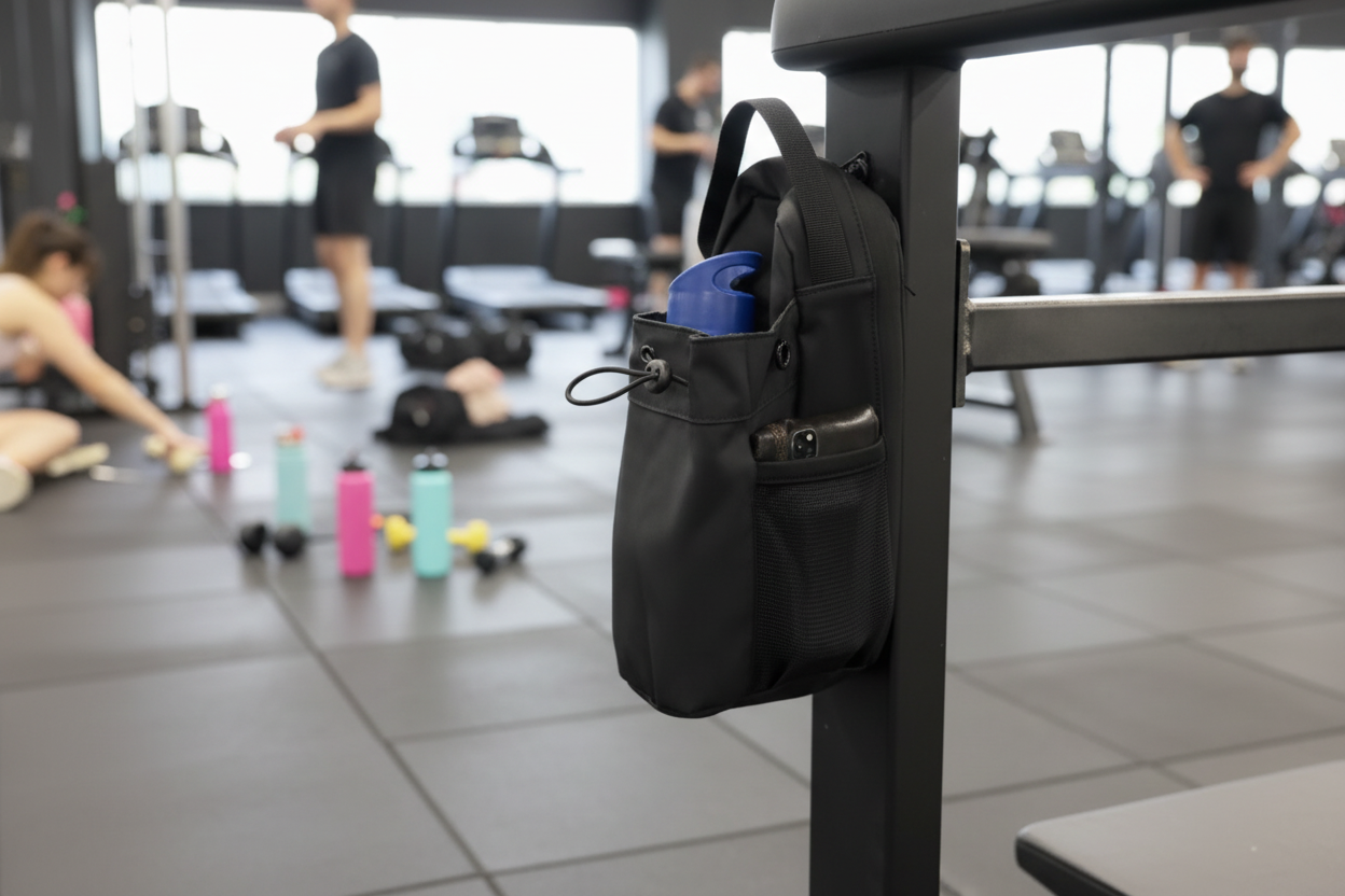 MagniPack magnetiskt fäst mot metallstolpe